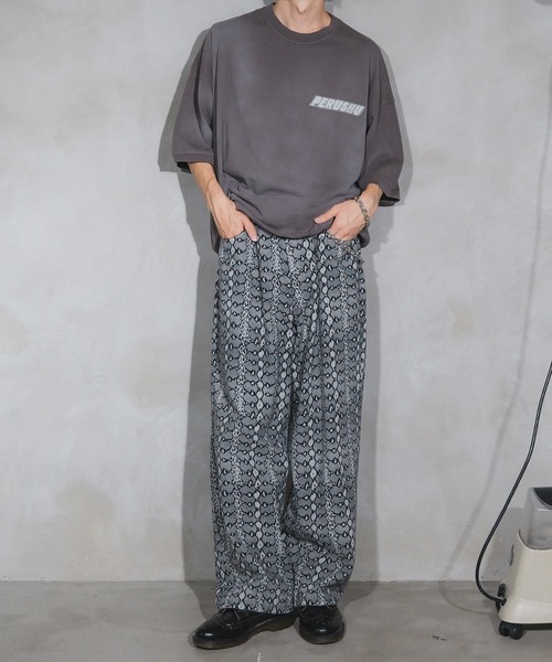 「Perushu」 7分袖Tシャツ MEDIUM ベージュ メンズ