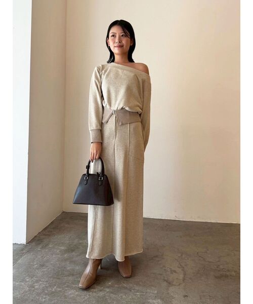 LAGUNAMOON（ラグナムーン） スカート ラメスウェットナロースカート