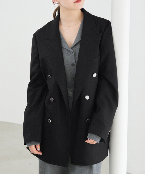 ジャケット・アウター COUTURE D'ADAM Silknep Tweed Cottage CT IENA ジャケット テーラードジャケット COUTURE D'ADAM