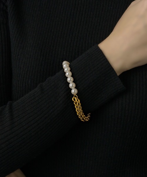 muku アレルギー対応 ブレスレット BRACELET/CHAIN×PEARL レディース