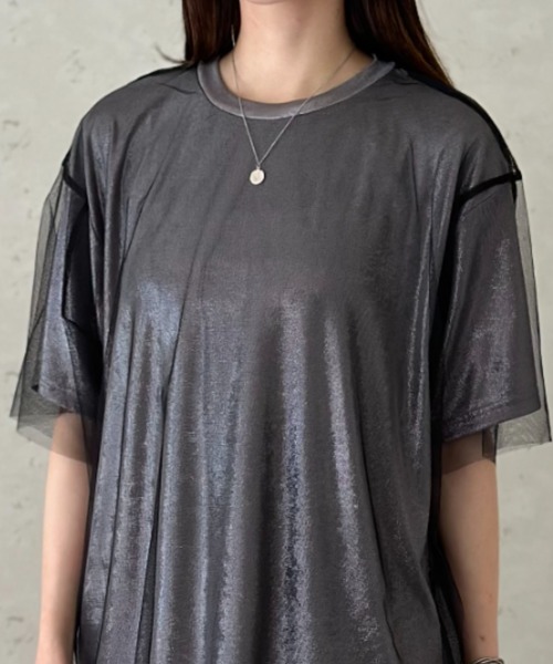 「Per sist ence」 半袖カットソー FREE オフホワイト レディース_画像5