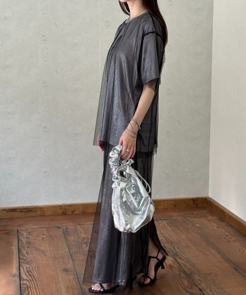 「Per sist ence」 半袖カットソー FREE オフホワイト レディース_画像6