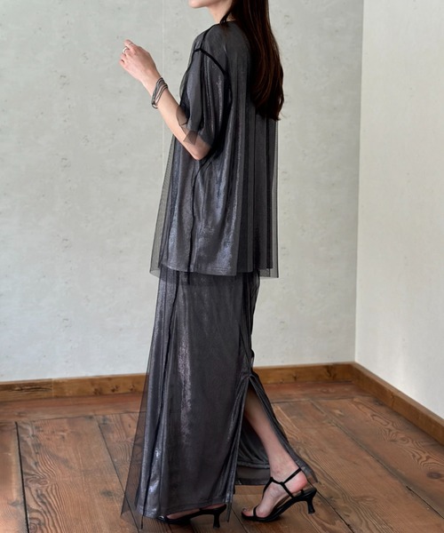 「Per sist ence」 半袖カットソー FREE オフホワイト レディース_画像8