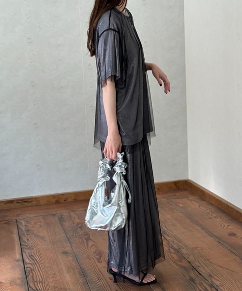 「Per sist ence」 半袖カットソー FREE オフホワイト レディース_画像9