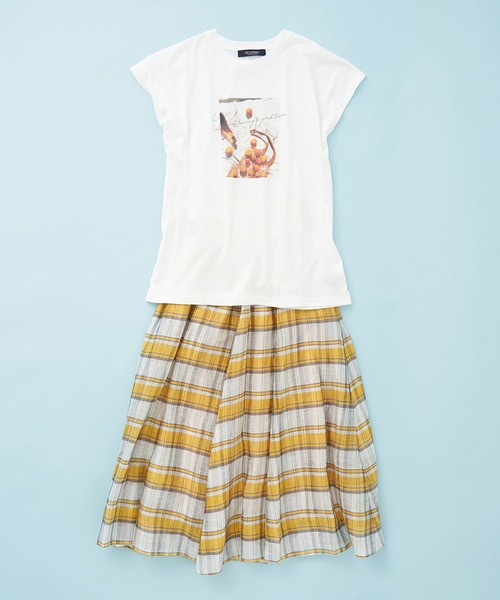 「en recre」 フレアスカート 2 グリーン レディース_画像3