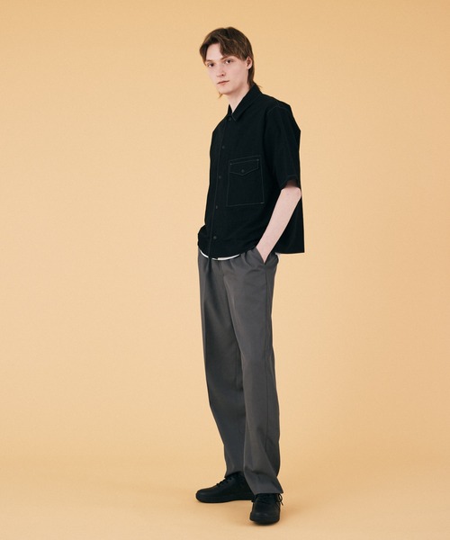 「COLUMN」 半袖シャツ MEDIUM ベージュ メンズ_画像3