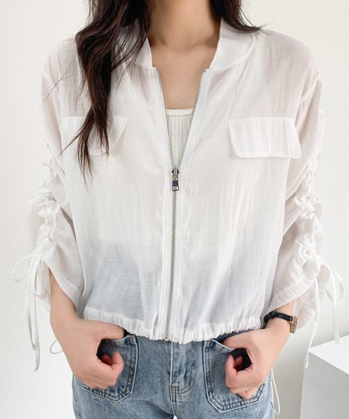 「DIAVEL」 ジップアップブルゾン M ブラック レディース_画像8