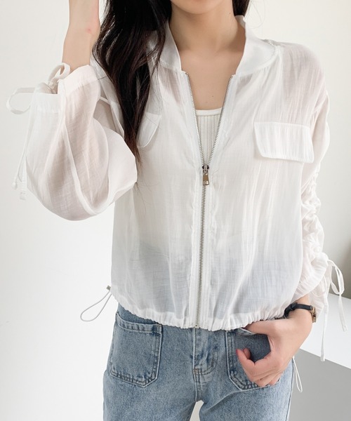 「DIAVEL」 ジップアップブルゾン M ブラック レディース_画像9