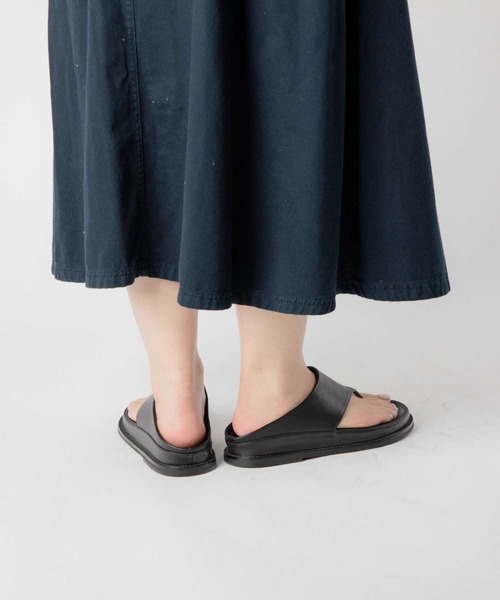 「MOHI」 フラットサンダル 38 ブラック レディース_画像5