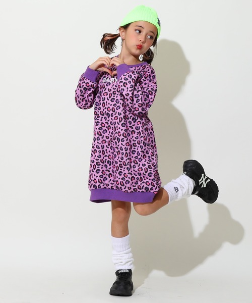BABYDOLL（ベビードール） ワンピース カラフルレオパード スウェット