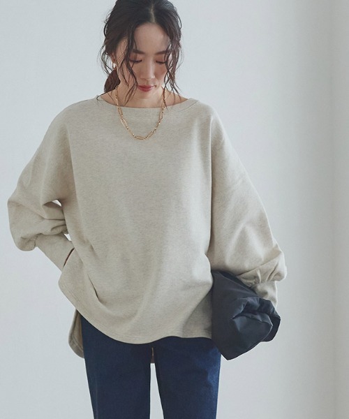 RASW（ラス） トレーナー スウェット ボートネックルーズプレー