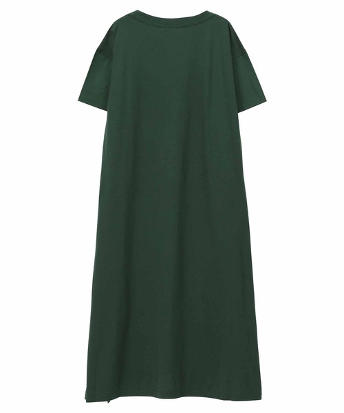 「ZUCCa」 半袖ワンピース M size グリーン レディース_画像3