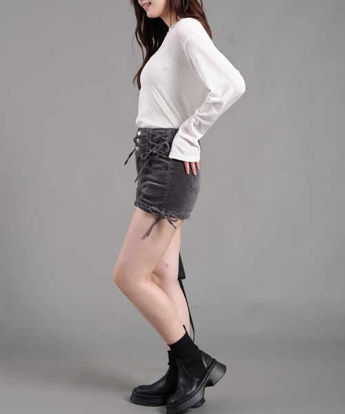 WORKS パンツ ダブルレースアップショートパンツ ストレッチ