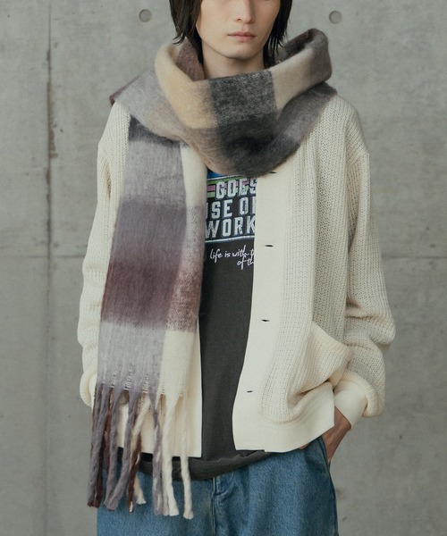 RATTLE TRAP（ラトルトラップ） マフラー モヘアライクマフラー メンズ