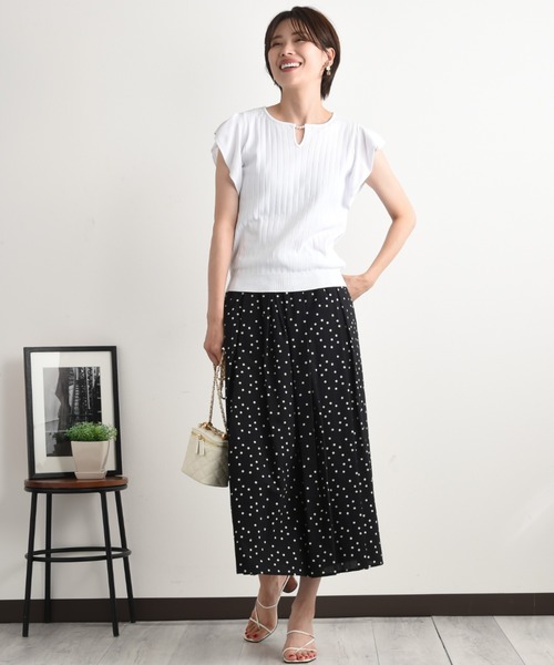 「INTERPLANET」 ノースリーブニット FREE オフホワイト レディース_画像8