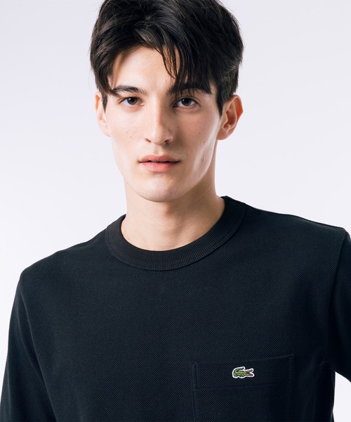 「LACOSTE」 半袖Tシャツ 4 ブラック メンズ_画像3