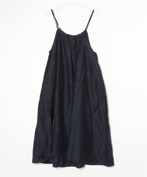 「LE GLAZIK」 キャミソールワンピース 36 ネイビー レディース_画像2