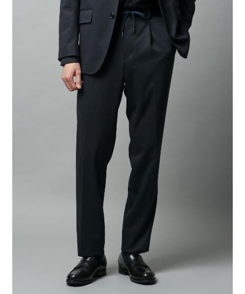 1タックテーパードパンツ　濃紺　XS タックテーパードパンツ 濃紺 XS