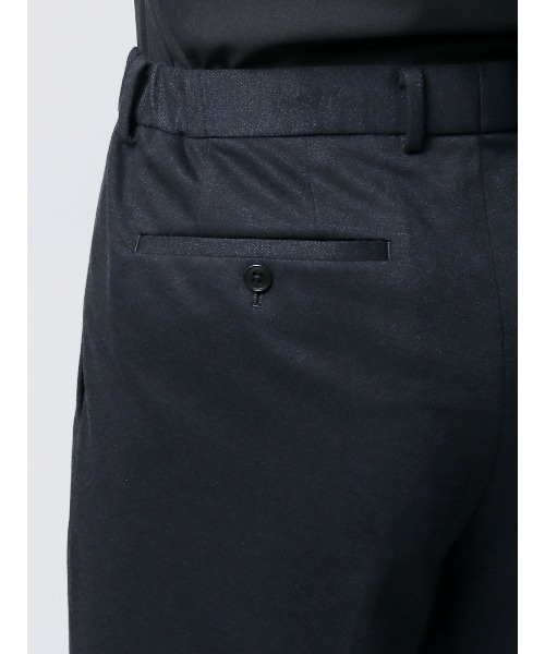 スラックス タックテーパードパンツ ウォッシャブル ストレッチ