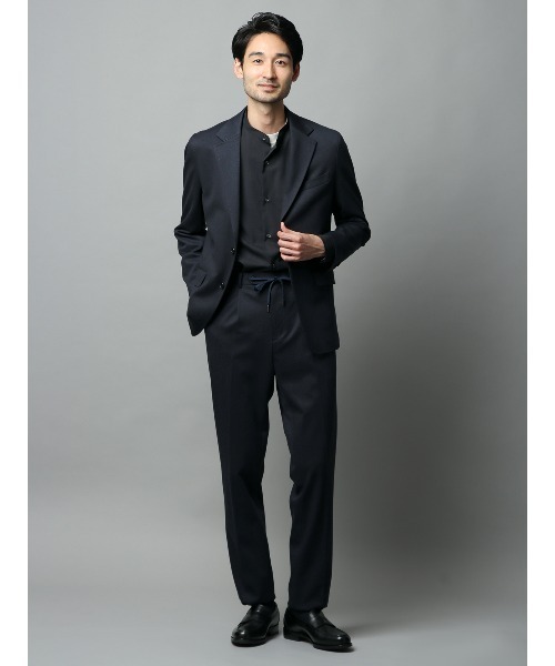 1タックテーパードパンツ　濃紺　XS セール】微起毛1タックテーパードパンツ（スラックス）｜NANO universe