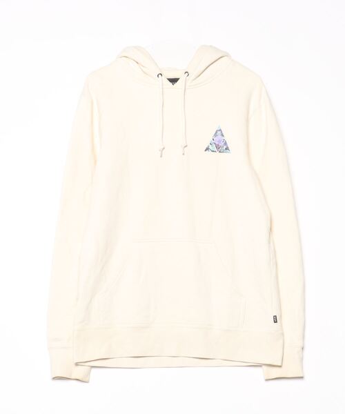HUF（ハフ） ワンポイントプルオーバーパーカー M ホワイト メンズ