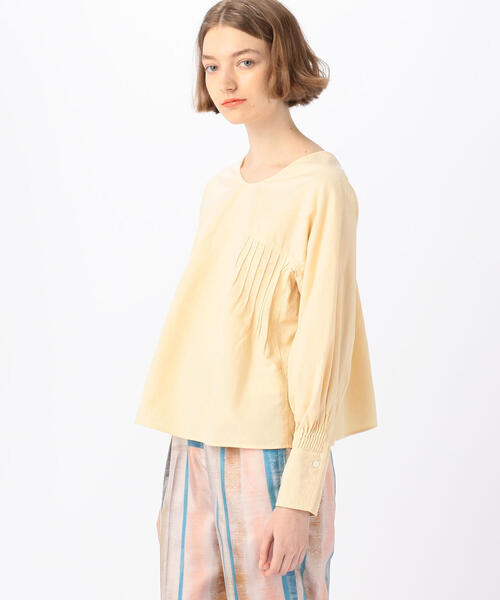 TOMORROWLAND ブラウス 新品 TOMORROWLAND（トゥモローランド） 長袖ブラウス 36 ライトイエロー