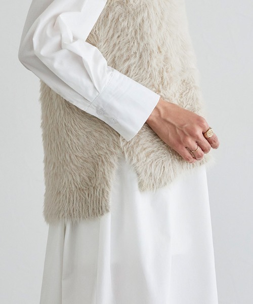 「Pierrot」 ニットベスト L グレー レディース_画像7