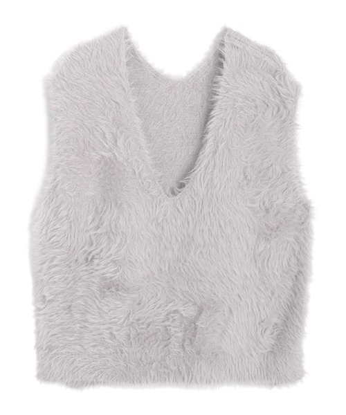 「Pierrot」 ニットベスト L グレー レディース_画像9