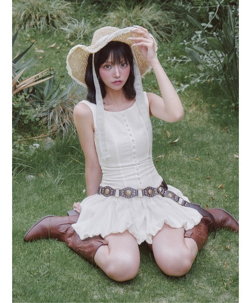 Darich（ダーリッチ） ノースリーブワンピース FREE ホワイト