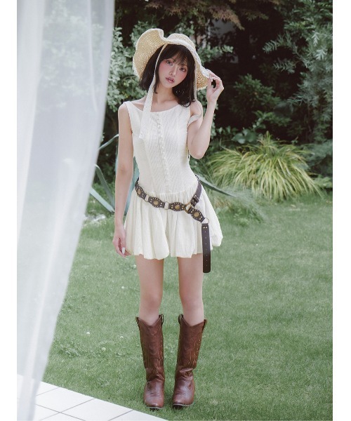 Darich（ダーリッチ） ノースリーブワンピース FREE ホワイト