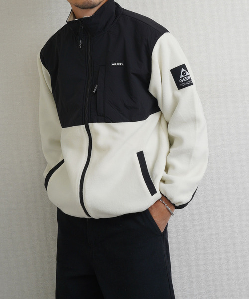 ZIP FIVE ナイロンジャケット GERRY フリースナイロン裏地付き 切替