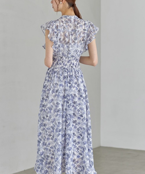 「tocco closet」 ノースリーブワンピース M ブルー レディース_画像5