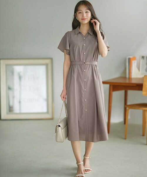 「ANY SIS」 半袖ワンピース 0 ネイビー レディース_画像5