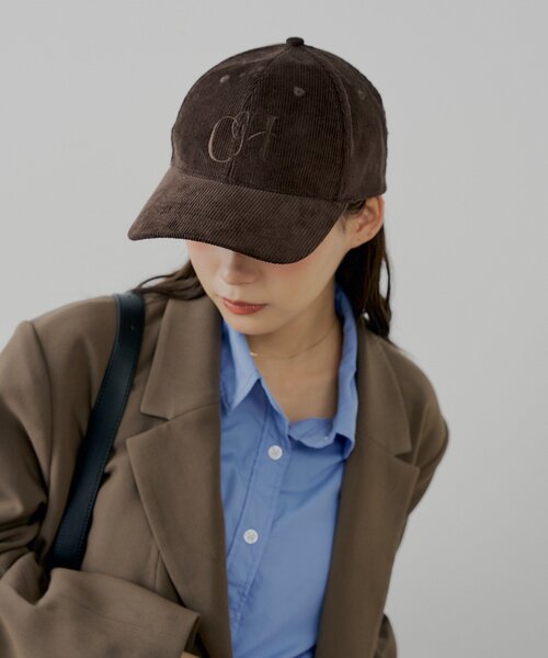 Chico（チコ） キャップ 帽子 コーデュロイロゴキャップ レディース