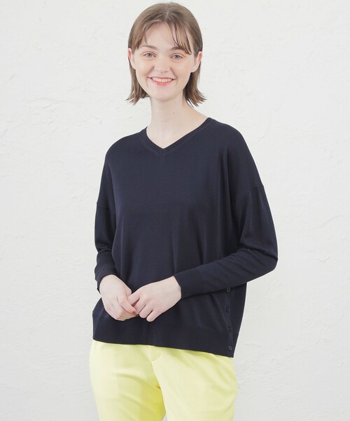 「MACKINTOSH PHILOSOPHY」 長袖ニット 38 ホワイト レディース_画像4