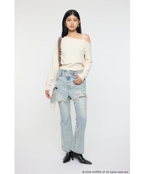 MOUSSY（マウジー） ジーンズ デニム デニムパンツ AVIREX TWIN SLIM