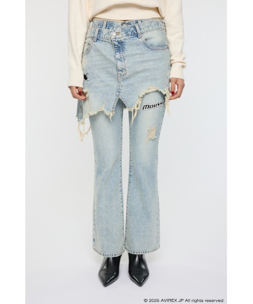 MOUSSy デニム 01 MOUSSY（マウジー） ジーンズ デニム デニムパンツ AVIREX TWIN SLIM