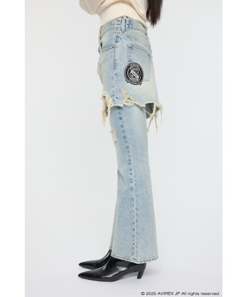 MOUSSY（マウジー） ジーンズ デニム デニムパンツ AVIREX TWIN SLIM