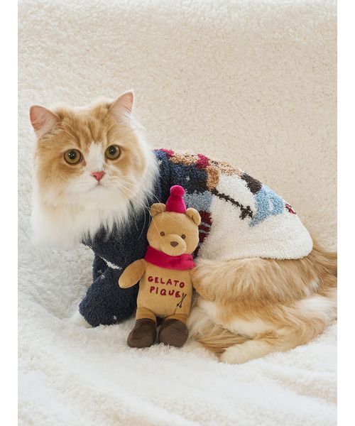 KENSHO ABE　犬柄ファー付きスキーウェア 可愛い小型犬の洋服通販 鎌倉ドッグ ソフトボアつなぎ