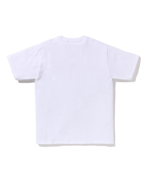 「A BATHING APE」 半袖Tシャツ MEDIUM ブラック×ピンク メンズの画像