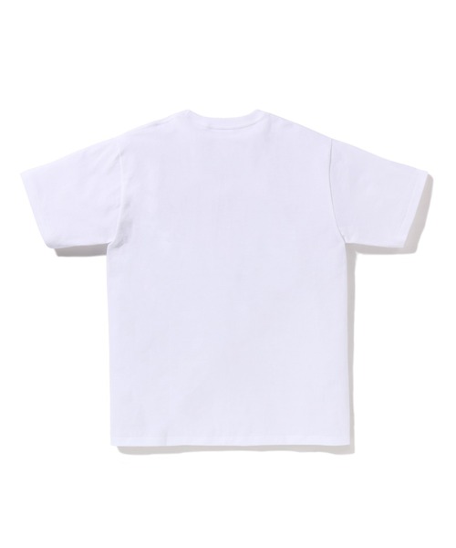 「A BATHING APE」 半袖Tシャツ MEDIUM ブラック×ピンク メンズの画像