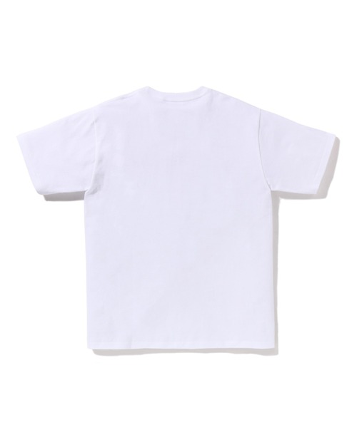 「A BATHING APE」 半袖Tシャツ MEDIUM ブラック×ピンク メンズの画像