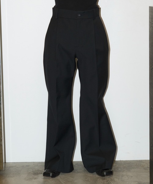 GOAT ESSENCE スラックス SLACKS (FLARE) メンズ : ZOZOTOWN Yahoo!店