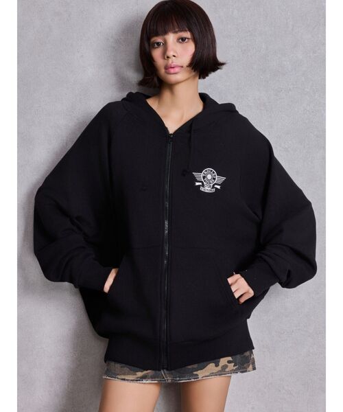 GYDAロゴ BIGパーカー パーカー ジェイダ ロゴパーカー トップス GYDA（ジェイダ）の「GYDAロゴ BIG パーカー（Tシャツ/カットソー