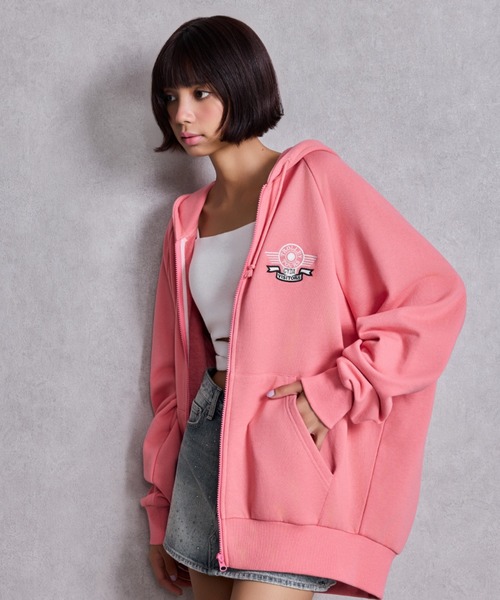 新品 タグ付き ジェイダ BIG パーカー ジェイダ GYDA ボアドッキングBIGパーカー （ブラック） -靴