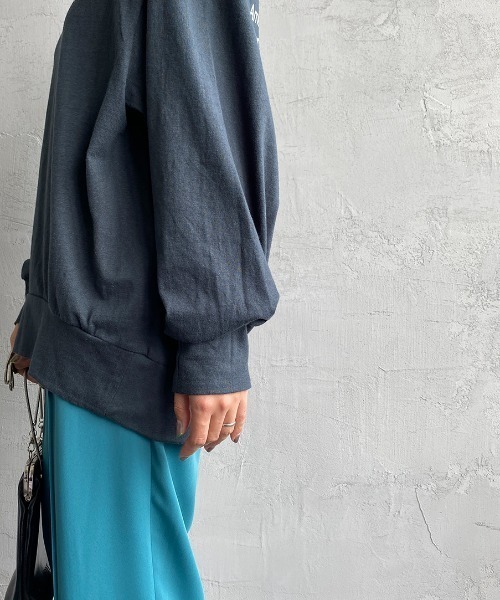 「AMERICANA」 長袖カットソー ONE SIZE 杢グレー レディース_画像7