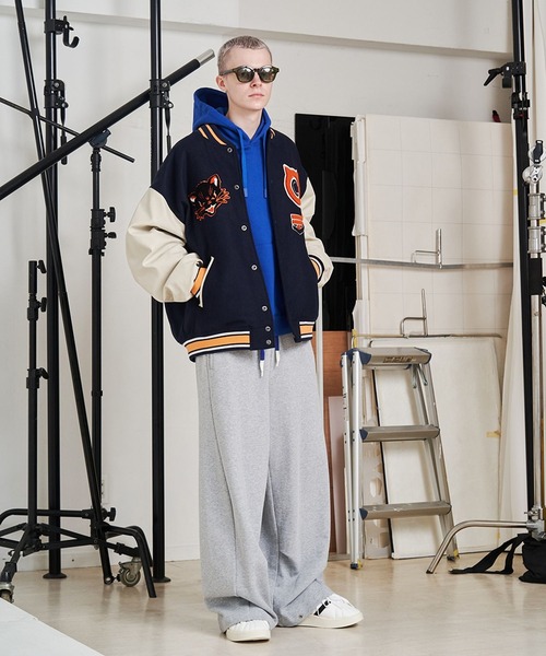 SeeSew スタジャン 「UNISEX」NEKOMATA STADIUM JACKET/ネコマタ