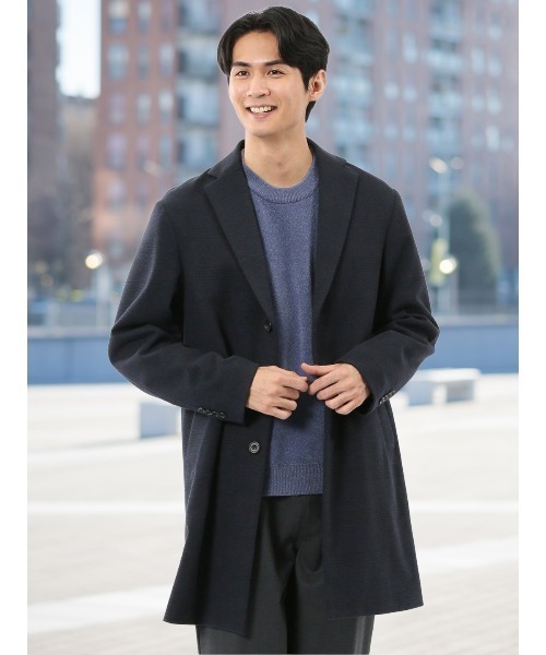 タカキュー（TAKA−Q）/【ストレッチ メルトン】タカキュー チェスターコート TAKA-Q（タカキュー） チェスターコート コート 「ストレッチ メルトン