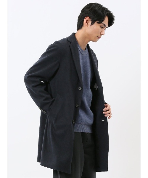 TAKA-Q（タカキュー） チェスターコート コート 「ストレッチ メルトン
