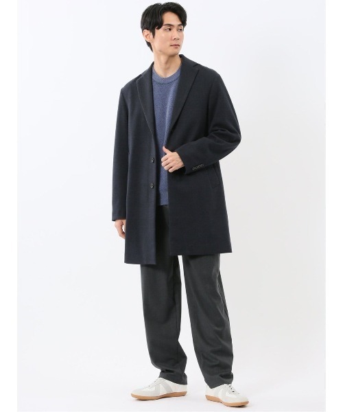 TAKA-Q（タカキュー） チェスターコート コート 「ストレッチ メルトン